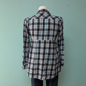 SzXL Blue Plaid Tunic Relatively