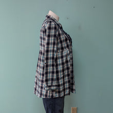 Load image into Gallery viewer, SzXL Blue Plaid Tunic Relatively