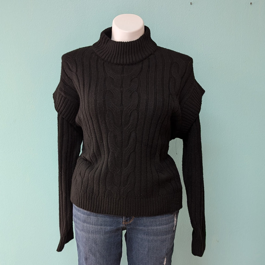 SzXL Ruffle Shoulder Sweater Time & True