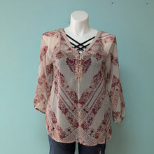 Load image into Gallery viewer, SzXL Pink Maurices Floral Top NWT