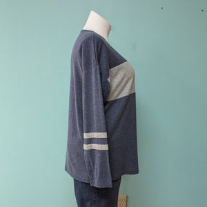 SzXL Navy/Grey Pull Over