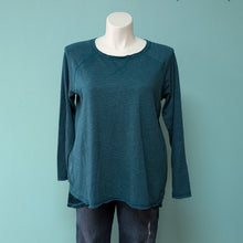 Load image into Gallery viewer, SzL Sahalie Teal Lace Back Sweater