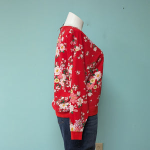 Sz2X H&M Red Floral Pullover