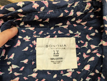 Load image into Gallery viewer, Sz1X Sonoma Blue Bird Button Up