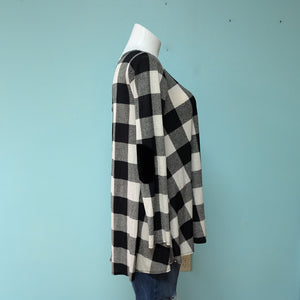 Sz1X Black/Whit Buffalo Check Tunic