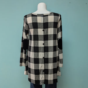 Sz1X Black/Whit Buffalo Check Tunic