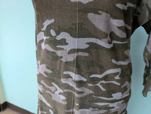 Sz1X Camo Semi Sheer Sweater Lane Bryant