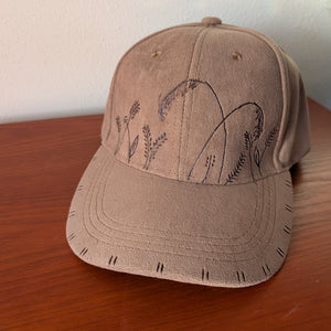 Tan Suede Wheat Baseball Hat