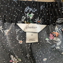 Load image into Gallery viewer, Sz2X Black Floral CJ Banks Pants