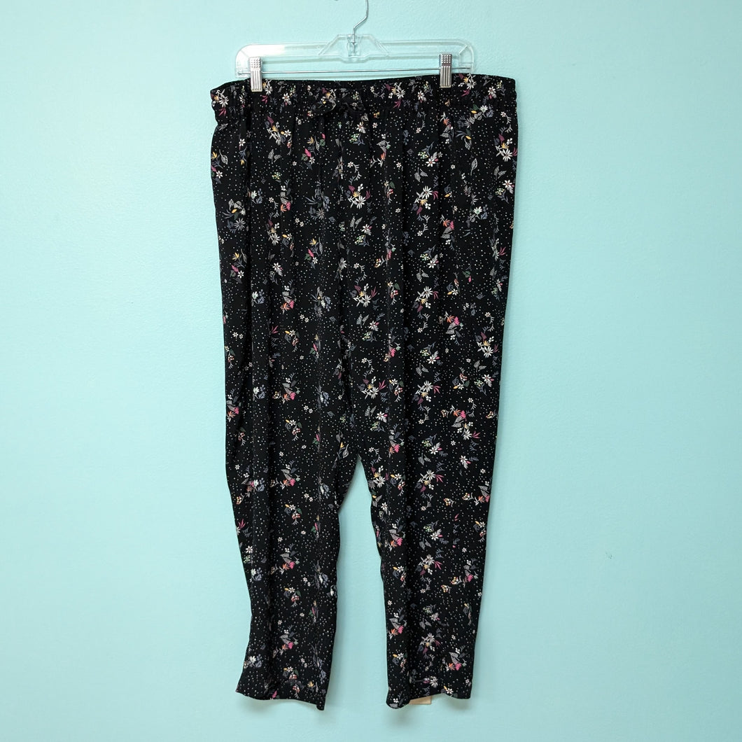 Sz2X Black Floral CJ Banks Pants