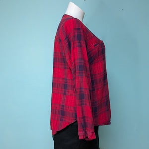 Sz2X Red Plaid Top Maurices