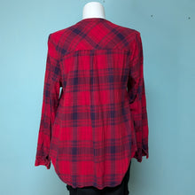 Load image into Gallery viewer, Sz2X Red Plaid Top Maurices