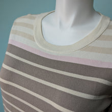 Load image into Gallery viewer, Sz2X Tan Stripe Sweater Eddie Bauer