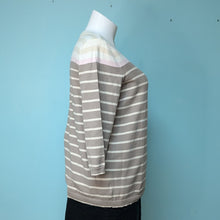 Load image into Gallery viewer, Sz2X Tan Stripe Sweater Eddie Bauer