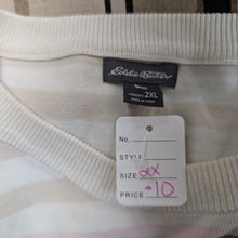 Load image into Gallery viewer, Sz2X Tan Stripe Sweater Eddie Bauer