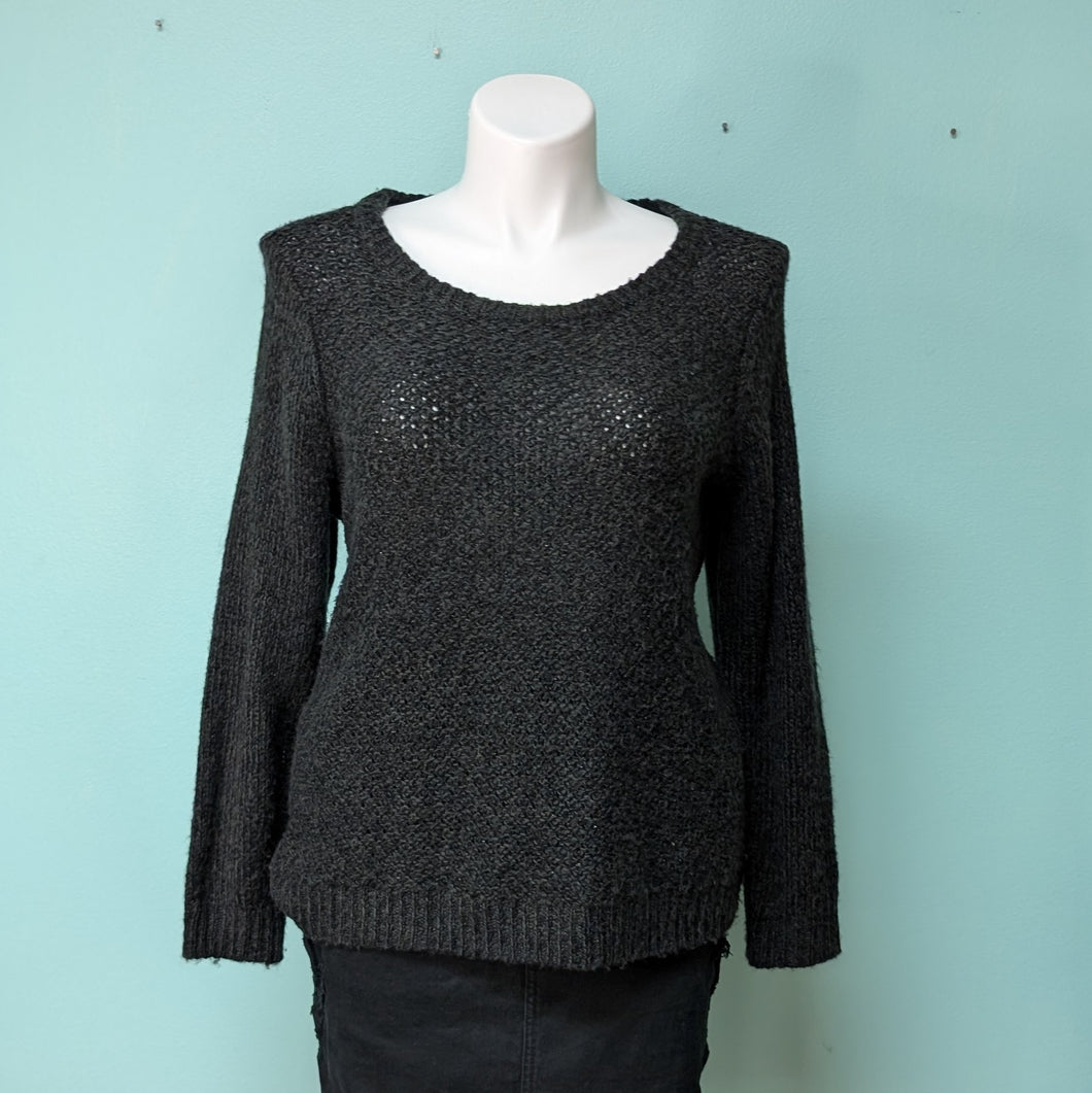 Sz2X Black Loose Knit Sweater St. John's Bay