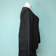 Load image into Gallery viewer, Sz2X Black Loose Knit Sweater St. John&#39;s Bay