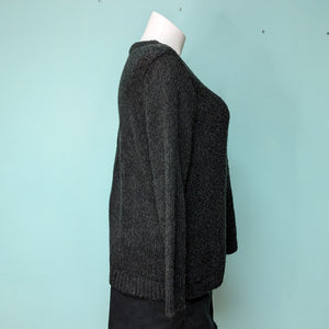 Sz2X Black Loose Knit Sweater St. John's Bay