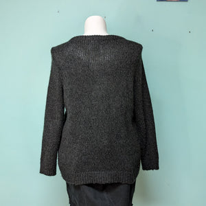 Sz2X Black Loose Knit Sweater St. John's Bay