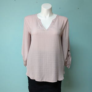 XXL Maurice's Lilac 3/4 Sleeve Blouse