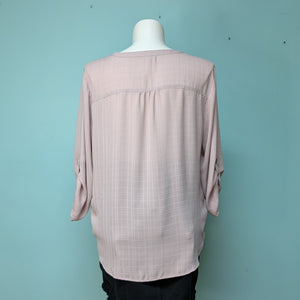 XXL Maurice's Lilac 3/4 Sleeve Blouse