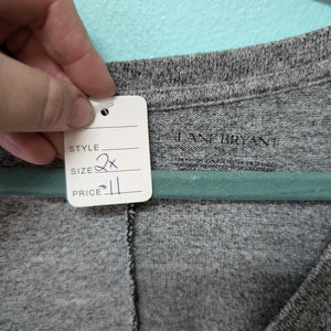 Sz2X Heathered Grey Lane Bryant Sweater