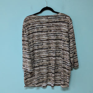 Sz2X Multi Brown Striped Tee C&K Designs