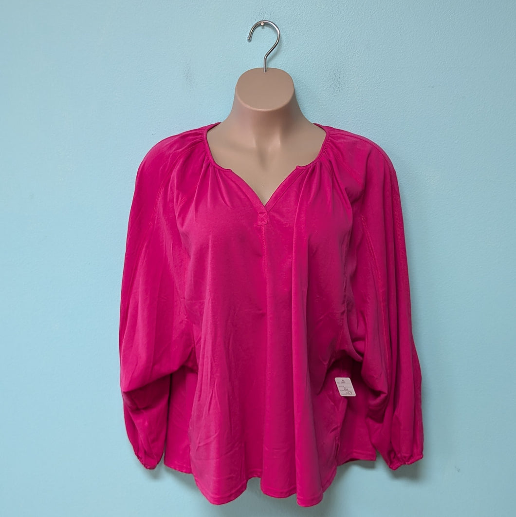 Sz2X Pink Dolman Sleeve Blouse