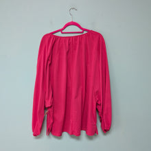 Load image into Gallery viewer, Sz2X Pink Dolman Sleeve Blouse