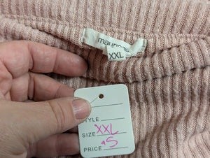 SzXXL Maurices Dusty Mauve Off the Shoulder Sweater