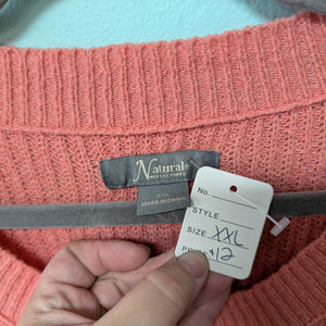 SzXXL Coral Super Soft Sweater