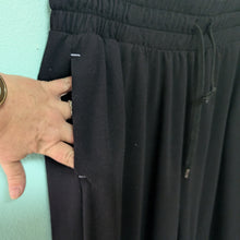 Load image into Gallery viewer, SzXL Wide Leg Black Sweat Pants