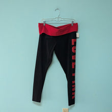 Load image into Gallery viewer, SzXL &quot;Love Pink&quot; Red and Black Legging