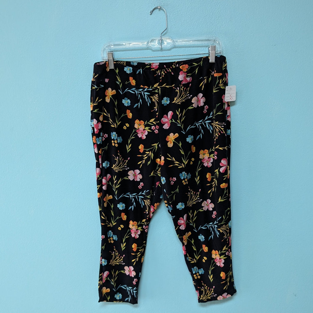 Sz1X Bright Floral Terra & Sky Leggings