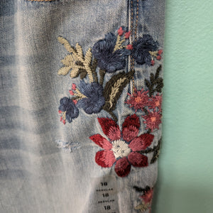 Sz18 American Eagle Embroidered Denim