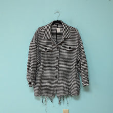 Load image into Gallery viewer, Sz1X Black/White Houndstooth Bloomchic Jacket