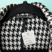 Load image into Gallery viewer, Sz1X Black/White Houndstooth Bloomchic Jacket