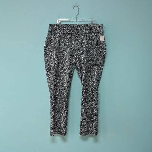 Sz2X Black & White Print Lands End Yoga Pants