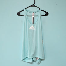 Load image into Gallery viewer, SzXL Aqua Blue Racer Back Adidas Tank