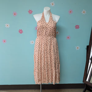 XL Maurices NWT Pink Polka Dot Halter Dress