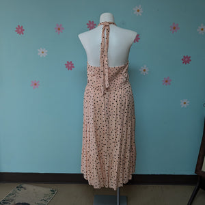 XL Maurices NWT Pink Polka Dot Halter Dress