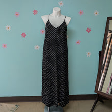 Load image into Gallery viewer, SzXL Black and White Polka Dot Maxi Dress