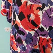 Load image into Gallery viewer, SzXL Colleen Lopez Red and Purple Floral Maxi Dress