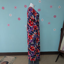 Load image into Gallery viewer, SzXL Colleen Lopez Red and Purple Floral Maxi Dress