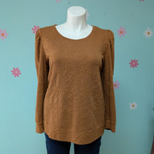 Load image into Gallery viewer, Sz1X EVRI Warm Brown Puff Sleeve Top