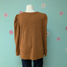 Load image into Gallery viewer, Sz1X EVRI Warm Brown Puff Sleeve Top