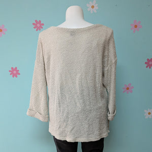 SzXL Robert Louis Crem Loose Weave Sweater