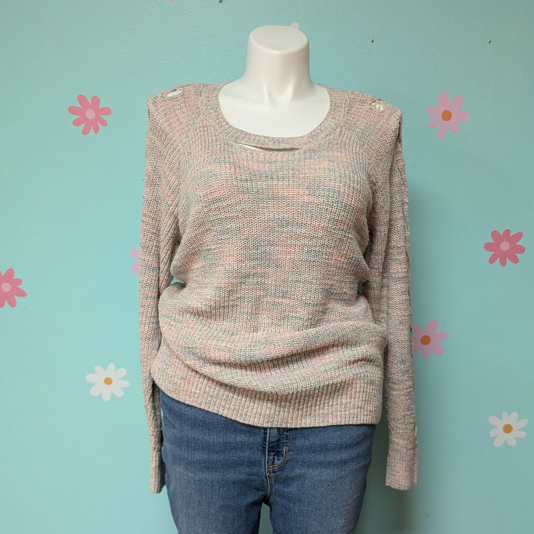 Sz2X Maurices Multi Pastel Sweater