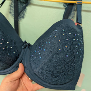 Sz42D Teal Cacique Sexy Bra