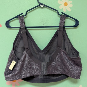 Sz46G Playtex 18 Hour Comfort Strap Bra Blue/Grey